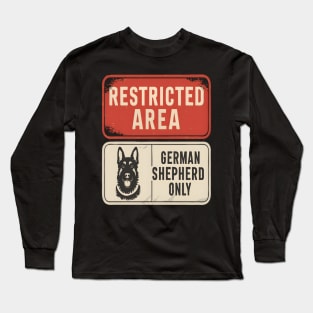 Funny German Shepherd Dad Dog Lover Vintage Long Sleeve T-Shirt